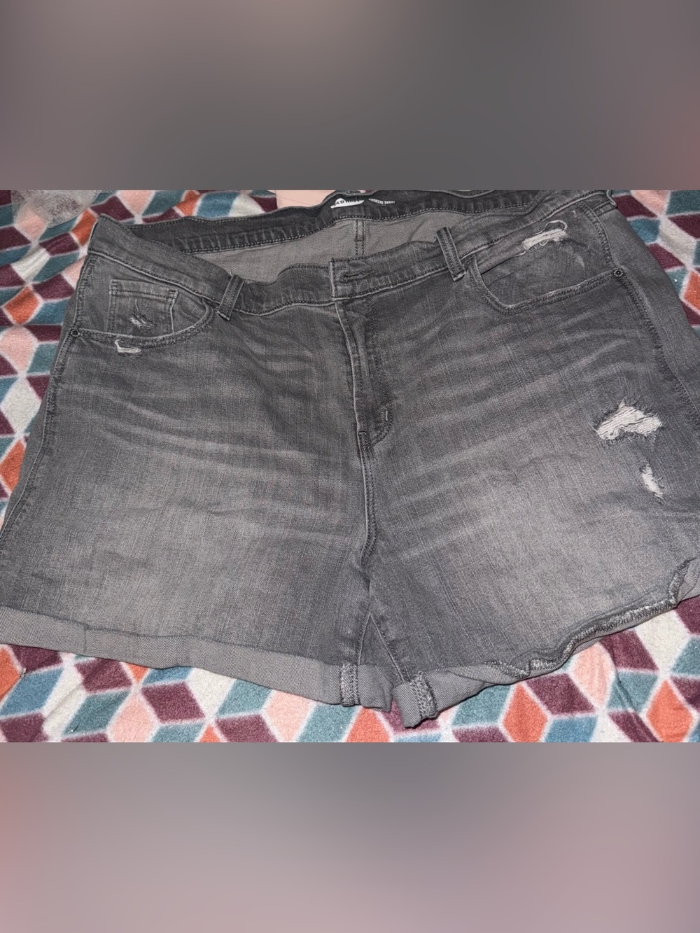 Old Navy Charcoal Gray Denim Shorts
